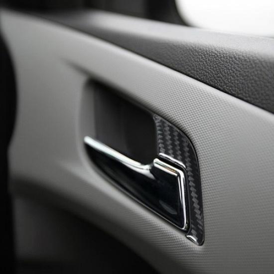 4Pcs Carbon Fiber Interior Door Handle Cover Trim For Chevrolet Sonic 2012-2016
