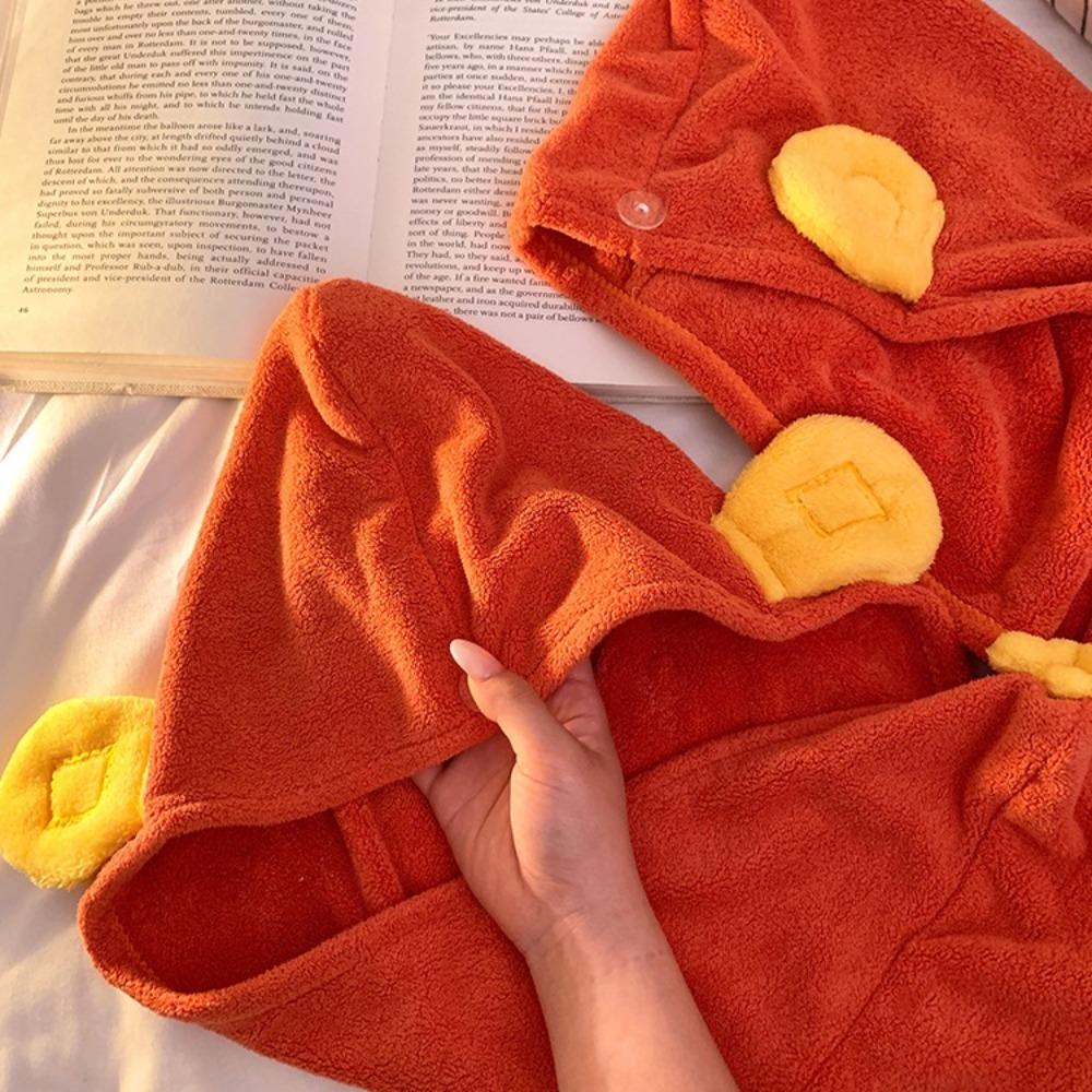 New God of Wealth Shape Hair Drying Cap Absorbent No Pilling Hair Drying Towel No Shedding Quick-Drying Hair Wrap Shower Home