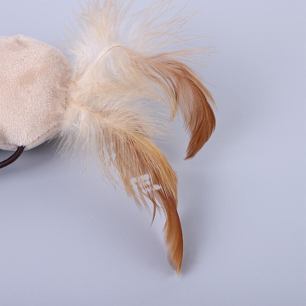 Katzenfeder Spielzeug Interaktives Lustiges Katzenspielzeug mit Glocke für Indoor- und Outdoor-Aktivitäten