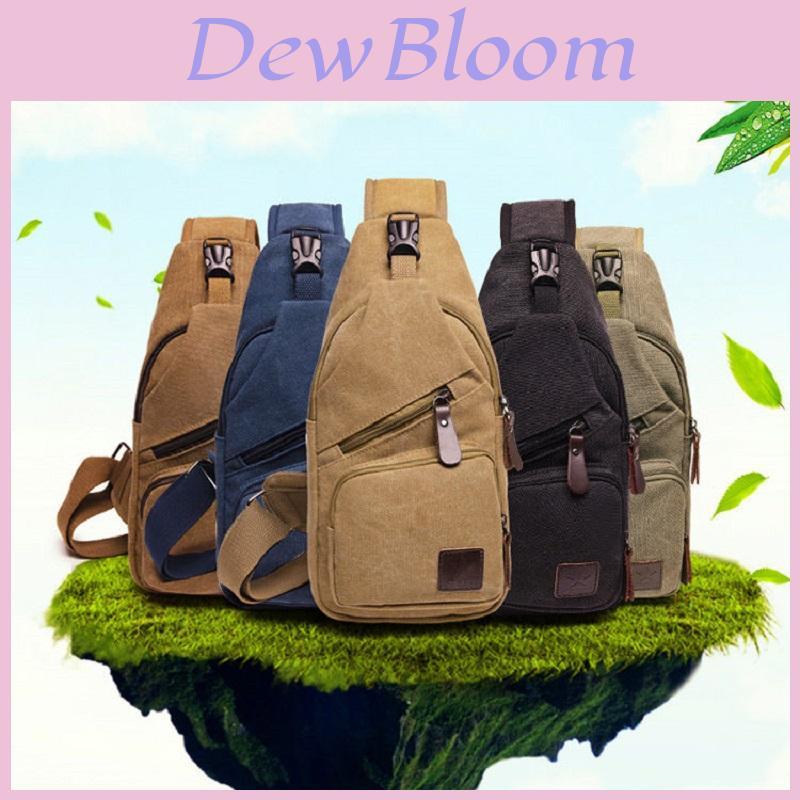 Mens Backpack Shoulder Chest Satchel Canvas Crossbody Satchel Pouch Man Fashion