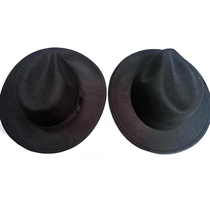 Men's Black Fedora and Robe Set: Long Gown and Magic Prop Hat