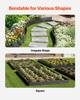 Steel Landscape Edging 4 Packs 40 X 8in Rust-Resistant Pathway Divider