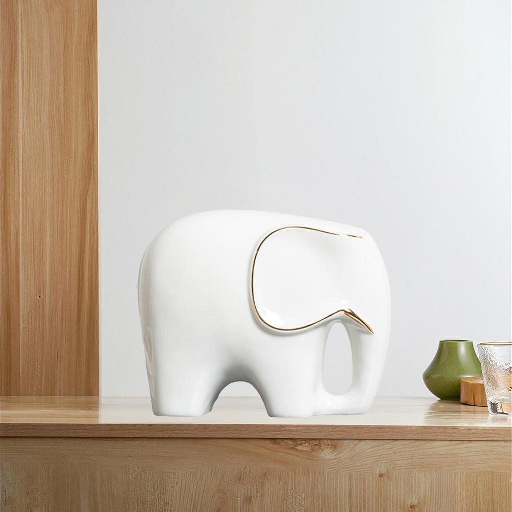 Modern Ceramic Statue Furnishing Animal Ornament for Home Living