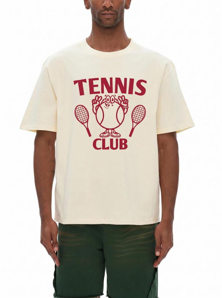 Tennis Club | Heavyweight Drop Shoulder Cotton T-Shirt
