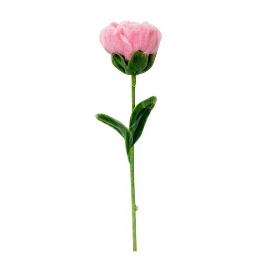 

Carnation Twist Stick Hand-Crocheted Woolen Flower in Multiple Colors Never Wither Flower for Gifts And Home розовый