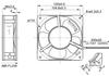 FULLTECH FuYou UF-12A23BTH BWH 12CM Axial Flow 220V Cooling Fan.