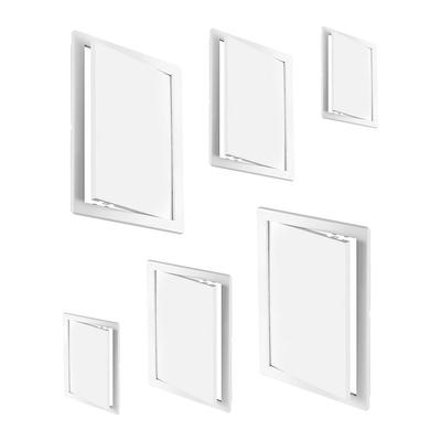 ABS Access Doors Access Panel Inspection Hole Wall Ceiling White Hatch Cover Plastic Push-Type Inspection Port 100x150mm