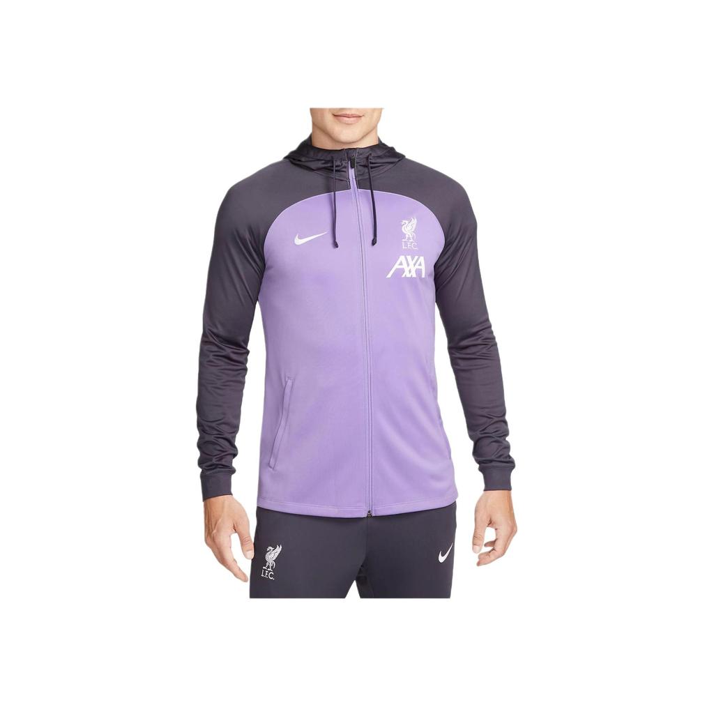 Nike Dri-Fit Football Hooded Tracksuit Jacket Men Jacket Purple FN7320-568