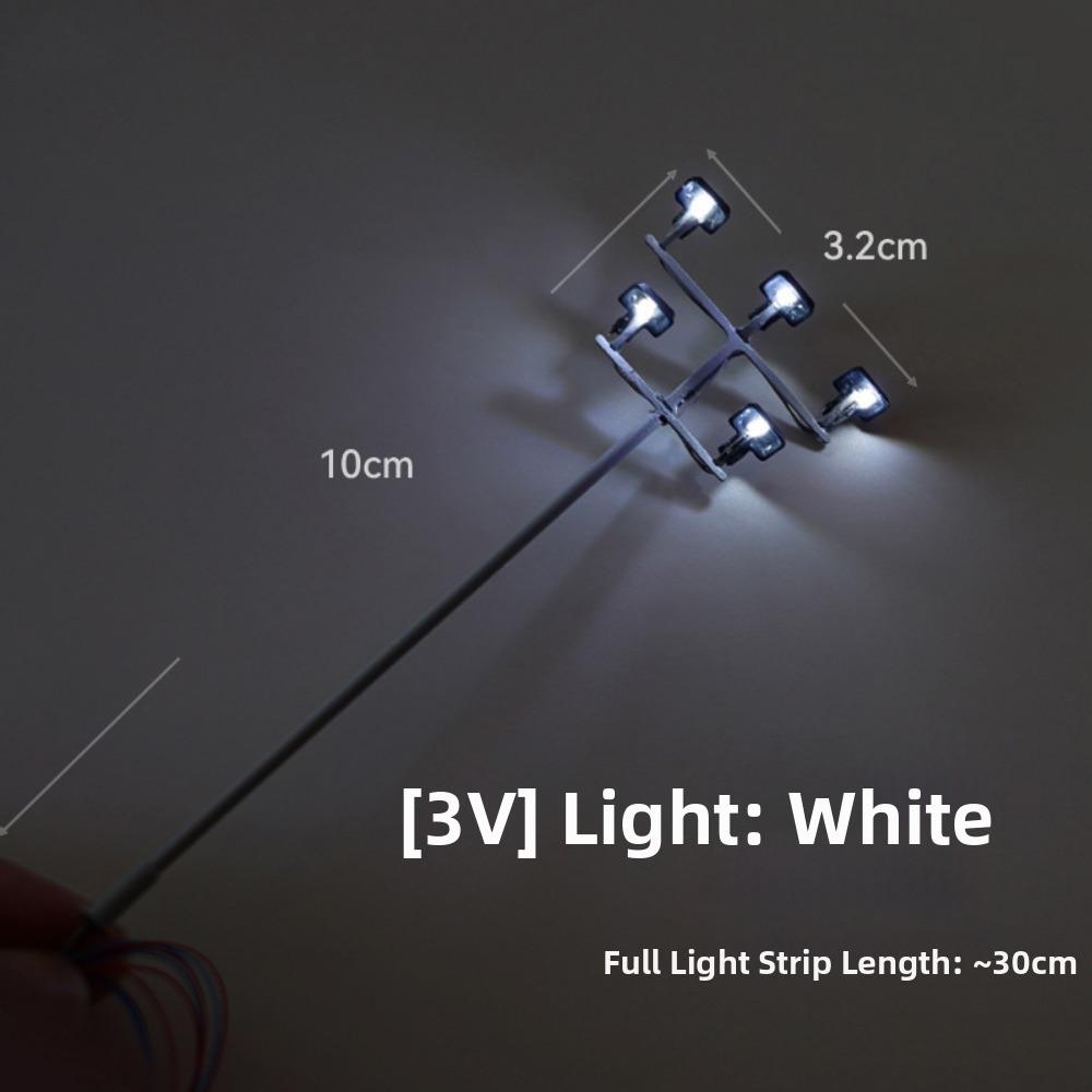 

White Light/warm Light Miniature Simulation Street Tower Lights Train Railway Scene 5