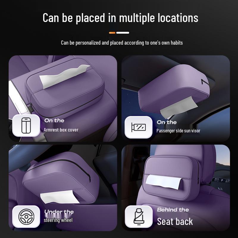 Compatible Tissue Box for Avatr 06/07/11/12: Car Armrest Hanging Interior Bag, 25 New Model