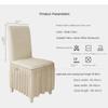 Dining Chair Cover Long Skirt Chair Covers for Wedding Hotel Banquet Yarn Chair Cover Cover Lace Skirt Home Chairs Decoration