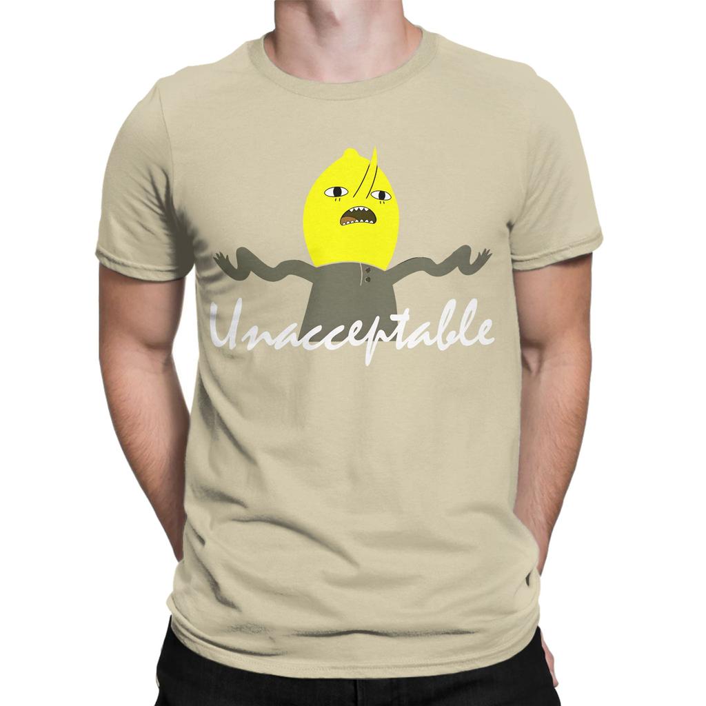 Unacceptable T Shirt Summer Lemongrab Pure Cotton T Shirts For Unisex Hipster Print Tshirt Short Sleeve Aesthetic Top Tees