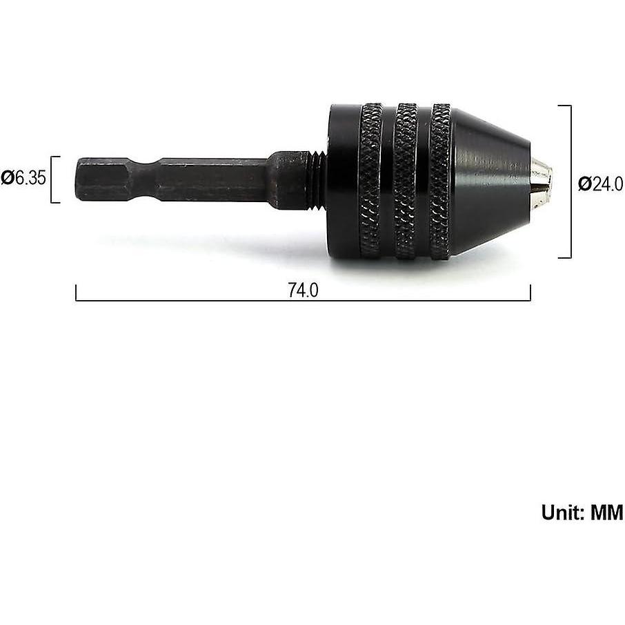 0.6 To 8mm Quick Release Chuck Screwdriver Impact Wrench Chuck Quick Release Drill 1/4 "bit Adapter 
