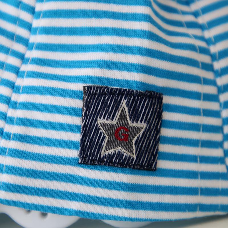 Summer Cotton Baby Hat Cute Casual Striped Baby Boy Cap Soft Eaves Kids Girls Sun Protect Hats Caps