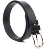 Ceinture en cuir fiable pour hommes GRANDE PELLE Ceinture en cuir 21464 Noir