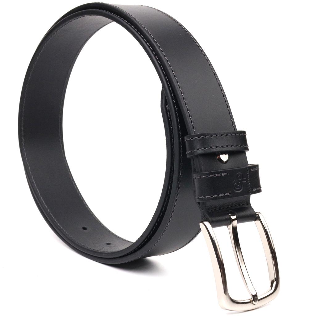 Ceinture en cuir fiable pour hommes GRANDE PELLE Ceinture en cuir 21464 Noir