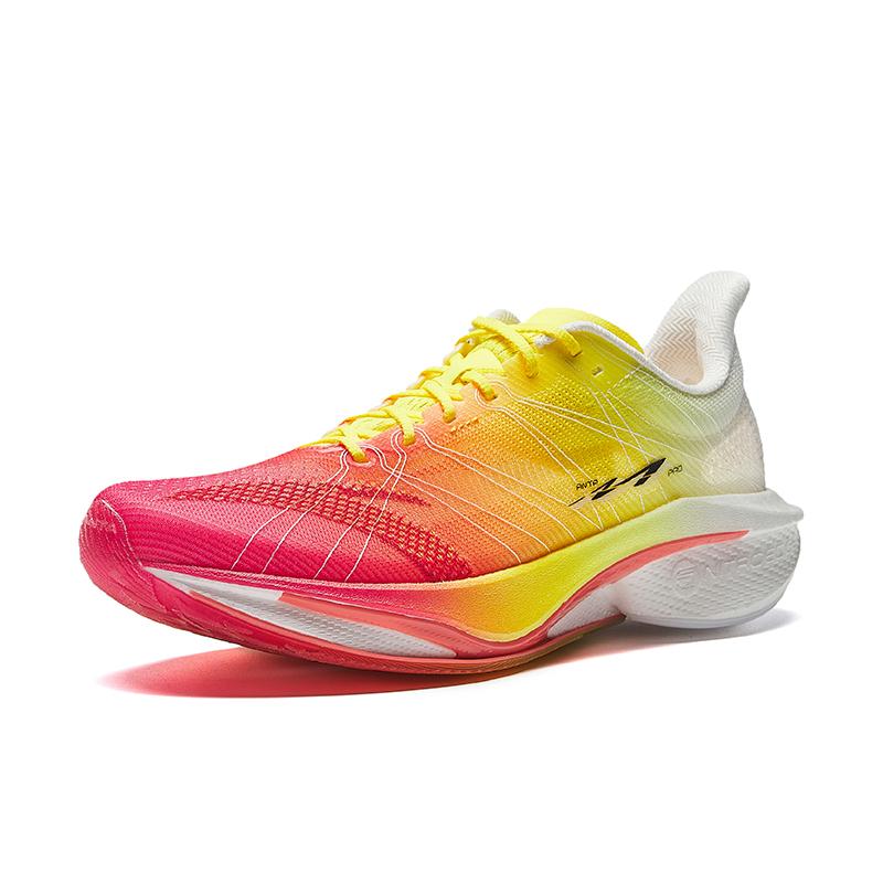 Anta Maher 4 Pro V2 Versatile Comfortable Non-Slip Wear-Resistant Low-Top Casual Running Shoes Men Sneaker Red Yellow White 112535584-2