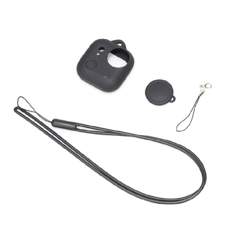 

Impact Resistant Full Coverage Protective Shell With Snap On Lens Cover And Adjustable Neck Strap For Compact Camcorders 1