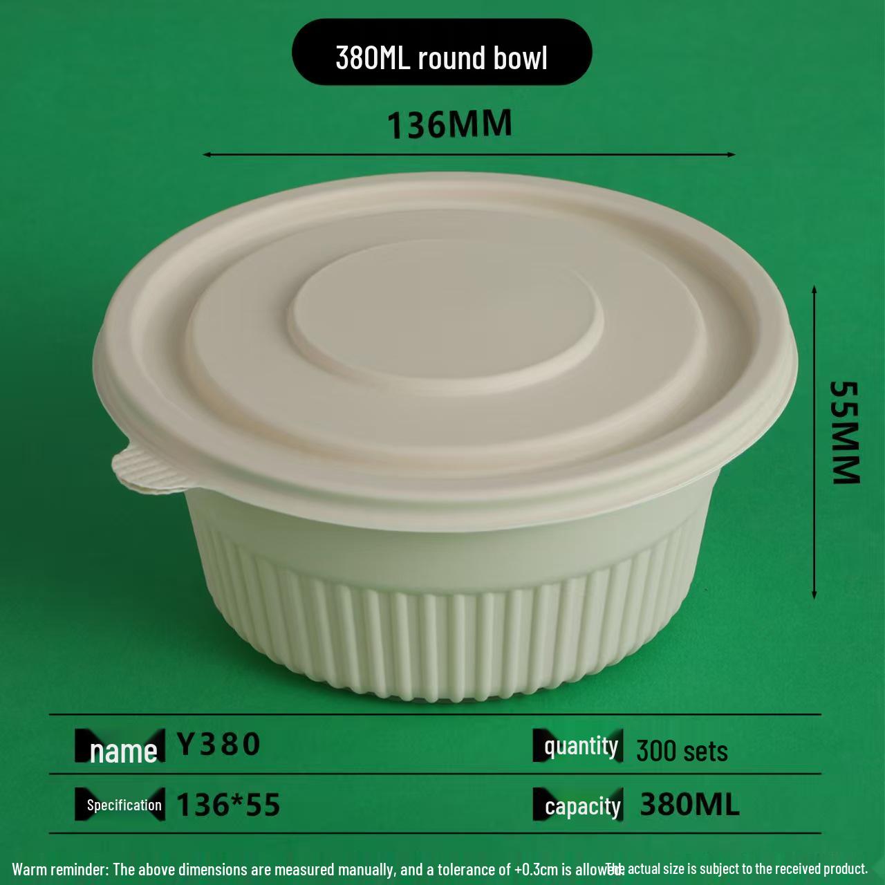 Biodegradable Corn Starch Thickened Disposable Lunch Box for Takeaway, Picnic, and Bento