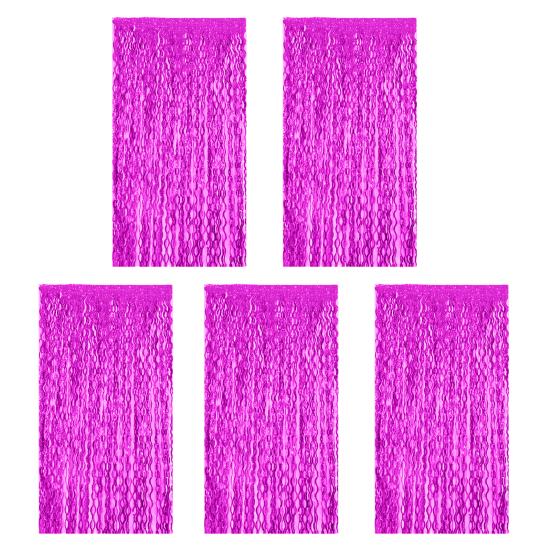 1/5 balení 1 x 2 m třpytivé závěsy na záclony pozadí pozlátkové fólie třásňové závěsy třpytivé kovové střapce vlnité závěsy na fotografování rekvizit