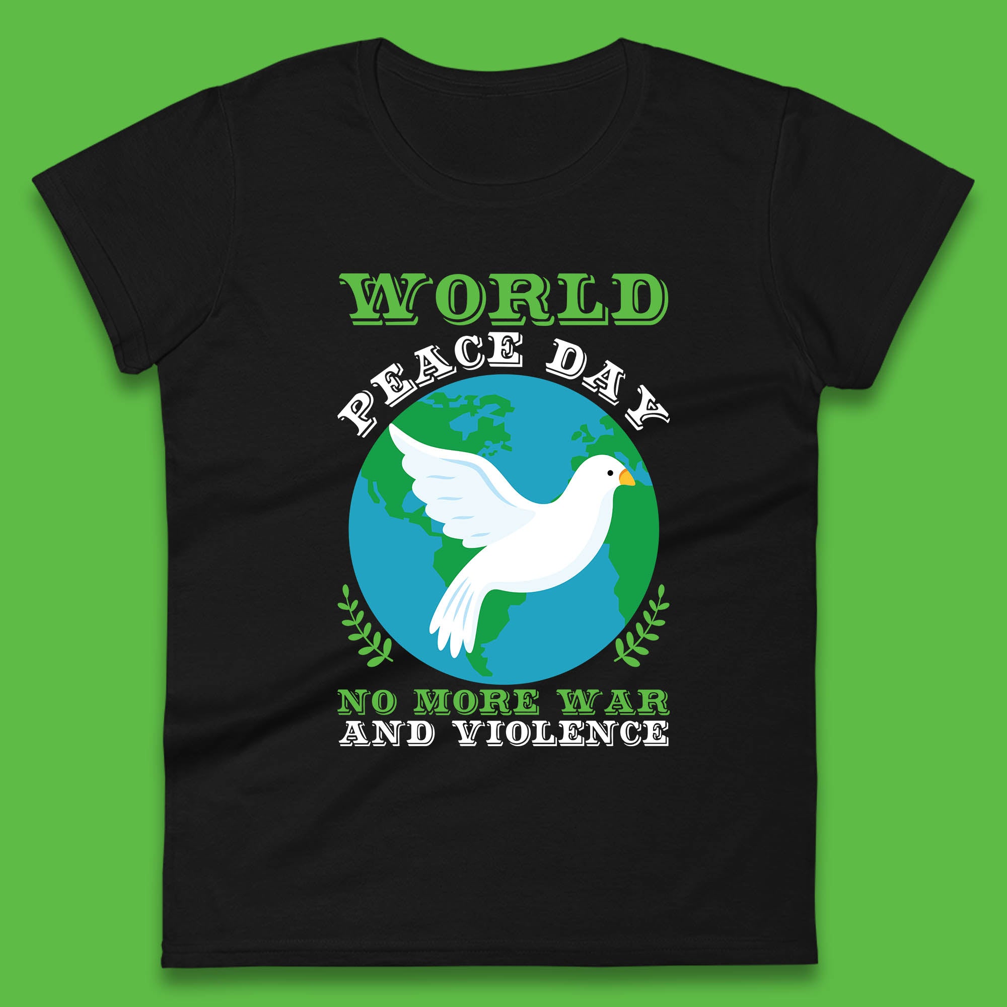 World Peace Day No More War And Violence Human Rights Stop War Womens Tee T Shirt Mens Tops Unisex Top L