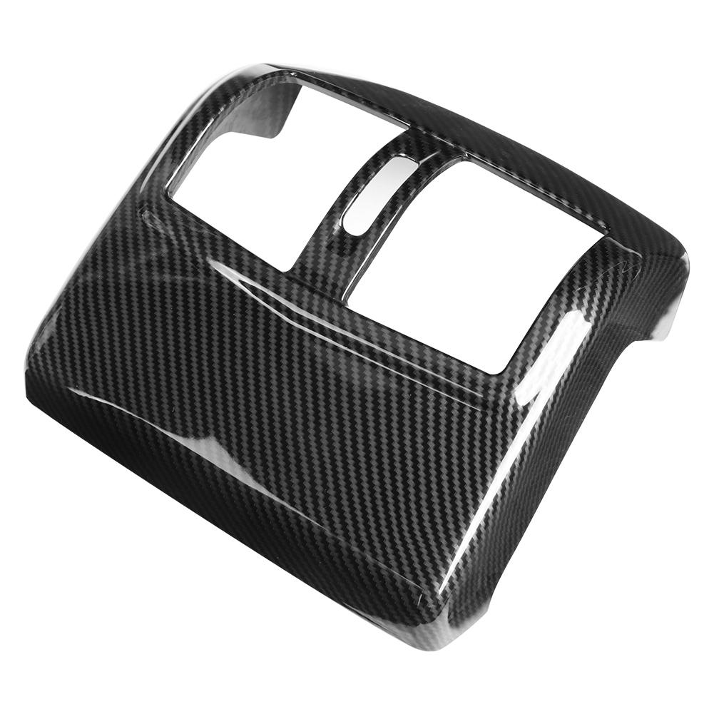 Rear Air Outlet Frame Cover Carbon Fiber Style Vent Trim Fits for Mercedes Benz E Class W212 2012 2015