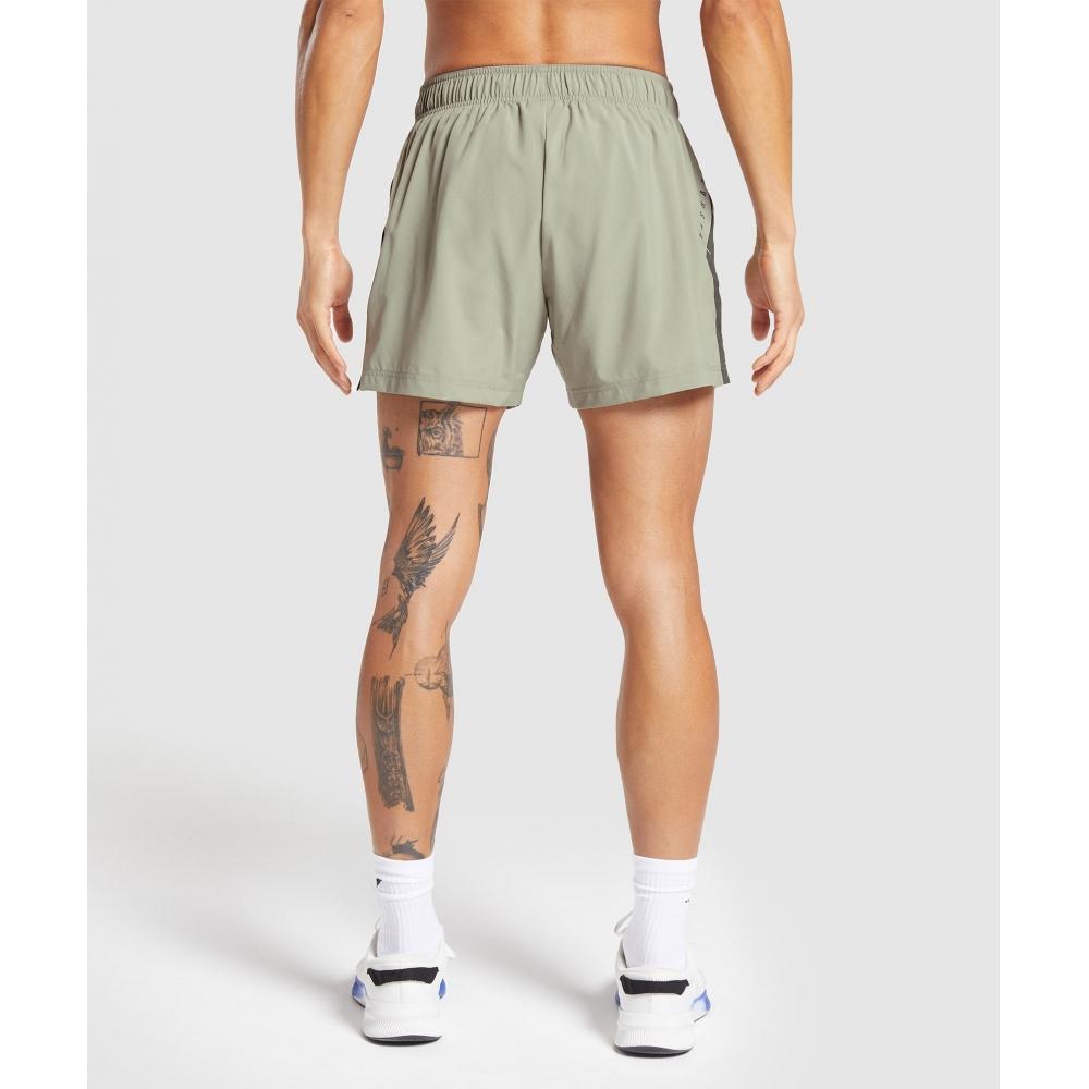 Gymshark Sport 5  Shorts Chalk Green Strength Green A2a8k Ecj3