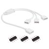 RGB Splitter Extension Cable Cord Household Electricity 4 Pin Female Connector Accessories for 3528 5050 LED Strip