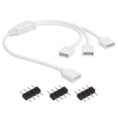RGB Splitter Extension Cable Cord Household Electricity 4 Pin Female Connector Accessories for 3528 5050 LED Strip