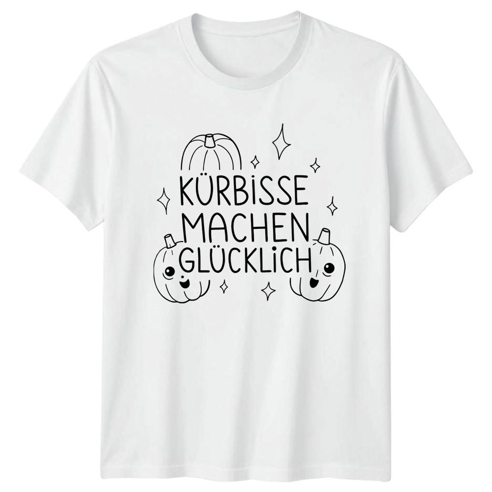 Krbisse Machen Glcklich Unisexs TShirt Cute Pumpkin Patch Autumn Gift For Her S