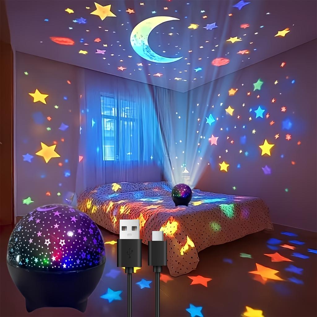 Star Projector Night Light with Effect for Bedroom Home Decor