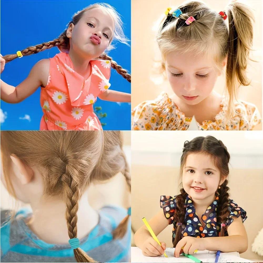 50/100pcs Soft Elastic Hair Ties Hair Bands Decorative Hair Accessories Set For Baby Girls Hoofdband Kids Hair Accessories