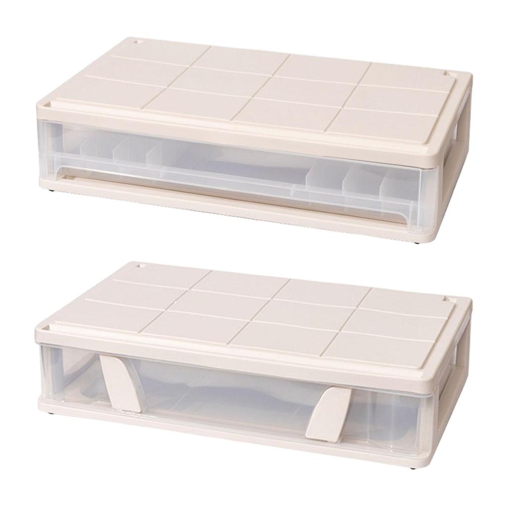 Under Bed Storage Box Closet Organizer Lidded Storage Bin Container for Study Room