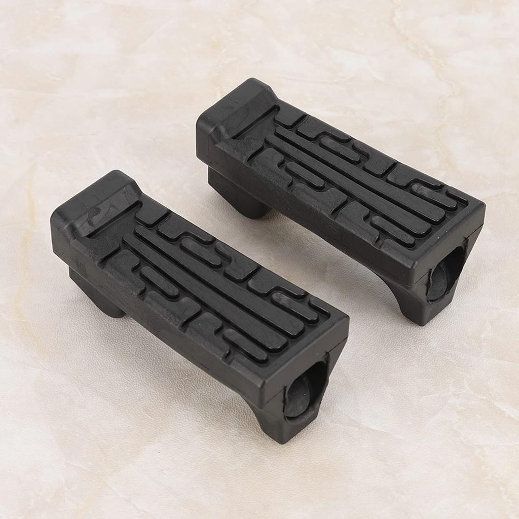 Pair of Rubber Front Pedals, Footrests, and Footpegs for Yamaha YBR 125 (2020) and Yamaha Krypton 130ft.