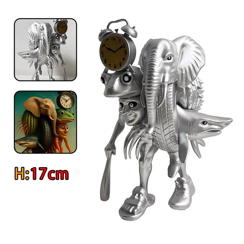 LEUK Tung Tung Tung Sahur Tralalero Tralala Italiaans Hersenkronkel Monster Fusie Editie Anime Actiefiguur Cartoon Sierobject Speelgoed Cadeau