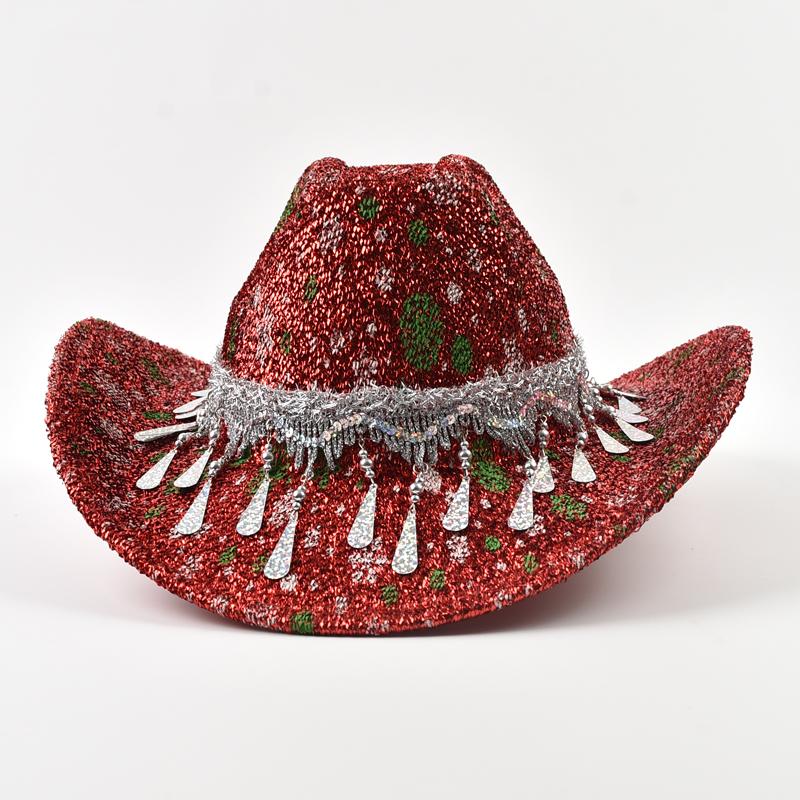 Roll Up Brim Western Style Cowboy Hat Fashion Party Dress Fedora Hat Festival Costume Party Play Cowgirl Hat