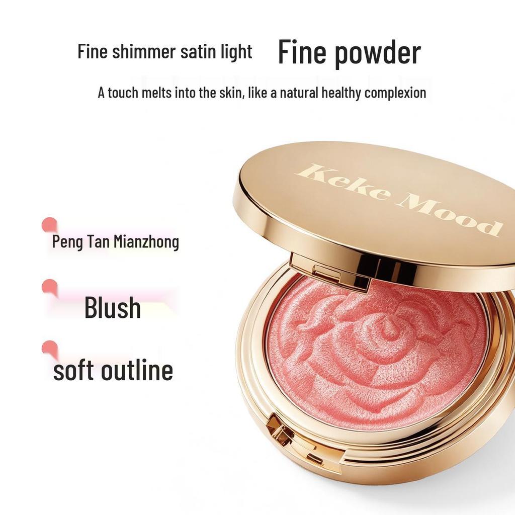 Keke Mood Gorgeous Beauty Highlighter Blush: Skin-Adhering, Easy To Apply, Natural Brightening & Contouring.