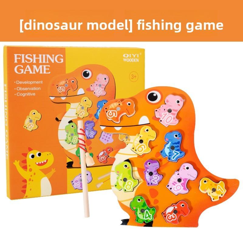 Turtle Frog Butterfly Dinosaur Animal Theme Fishing Game Children Puzzle Toy
