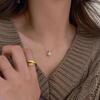 Elegant Gold Beaded Necklace for Women - 2024 Clavicle Chain, Luxury Neck Accessory