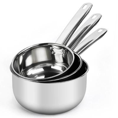 Casserole en Acier Inoxydable Épaisse Antiadhésive pour Soupe avec Poignée Casserole à Lait Cocotte Outils de Cuisson Ménagers Ustensiles de Cuisine