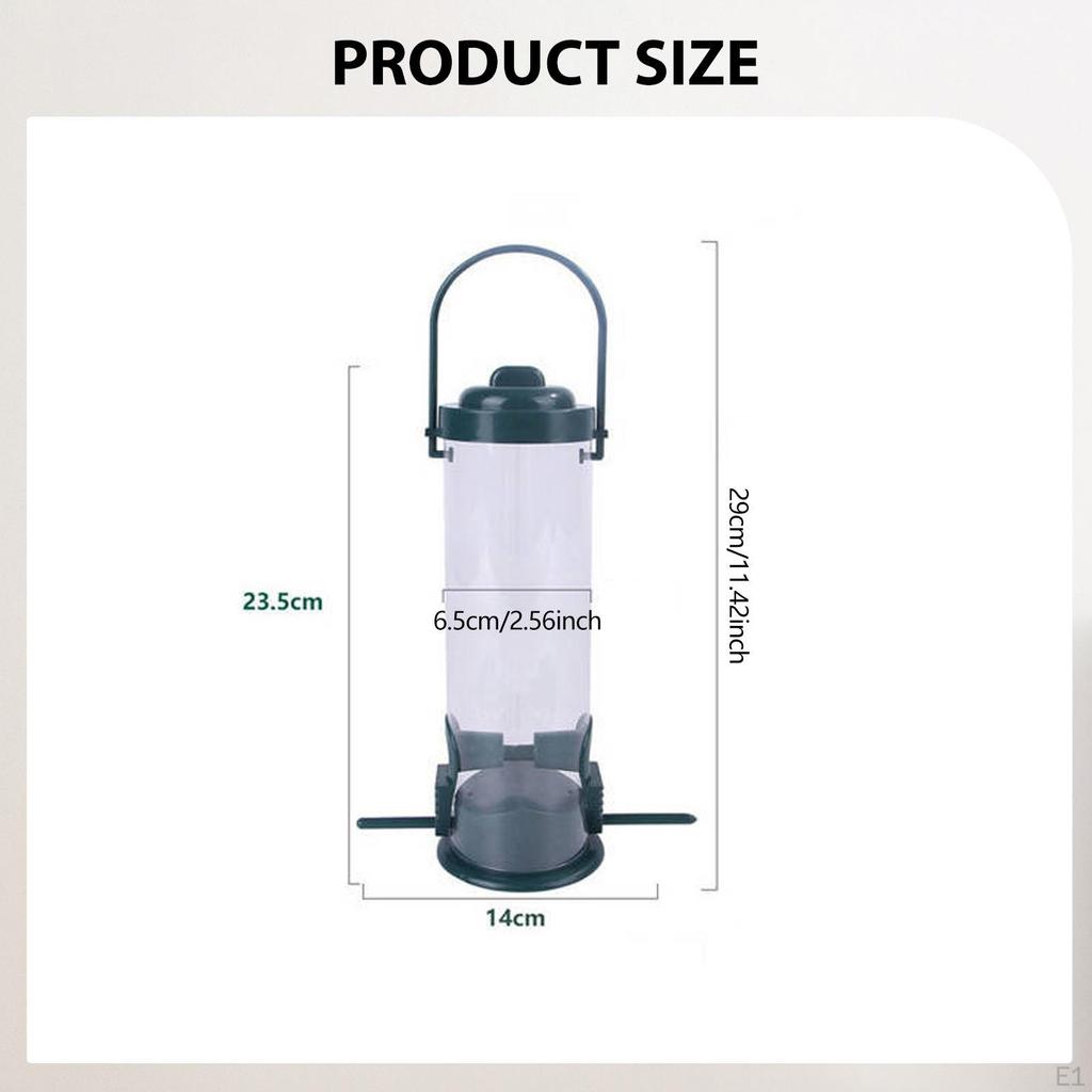 Hanging Garden Fence Bird Feeding Tool Lightweight Dangling Feeder for Balcony Yard