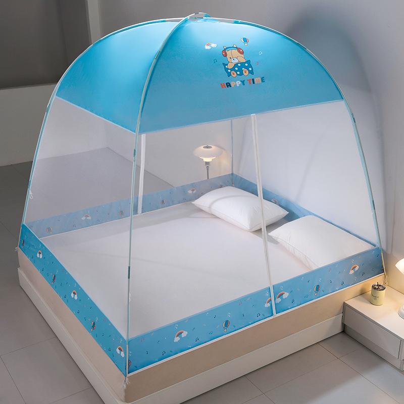2022 Installation-free Yurt Mosquito Net Dust Top Household Encryption Thickened Student Dormitory Mosquito Net