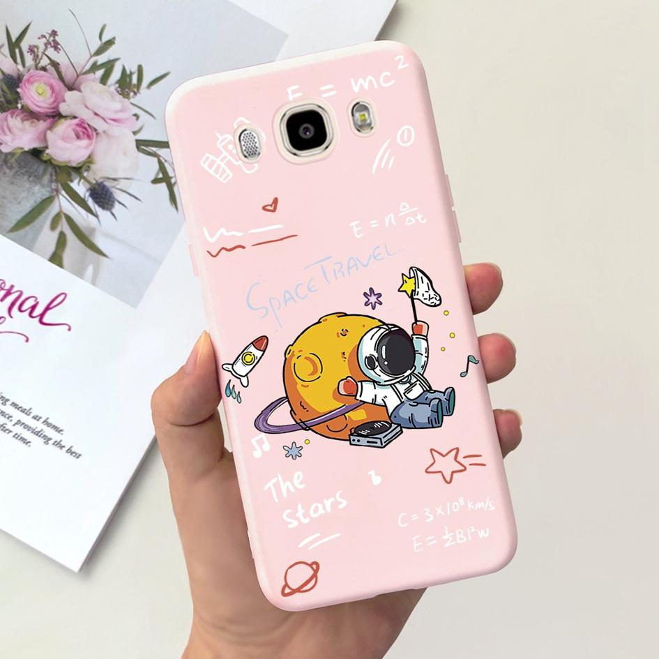 For Samsung Galaxy J7 J5 J3 2016 Case SM-J320F J510F J710F Phone Cover Cute Astronaut Silicone Bumper For Samsung J2 2016 Fundas