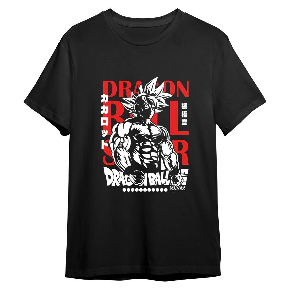 Dragon Ball Son Goku Japanese Anime Printing T-shirt Men's Clothing Women's T-shirt 2026 Summer New Cotton Short-sleeved T Shirt