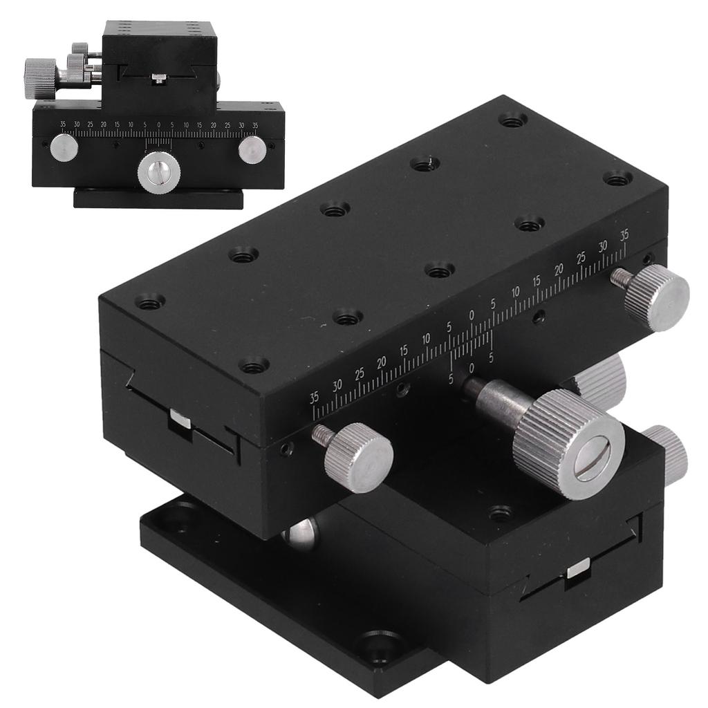 Sliding Stage Manual FineTuning Dovetail Guide Gear Rotating Translation Table XYDTS90 90x40mm