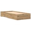 Lit vidaXL Artisan Chêne 90x190 cm Bois d'ingénierie 3333991