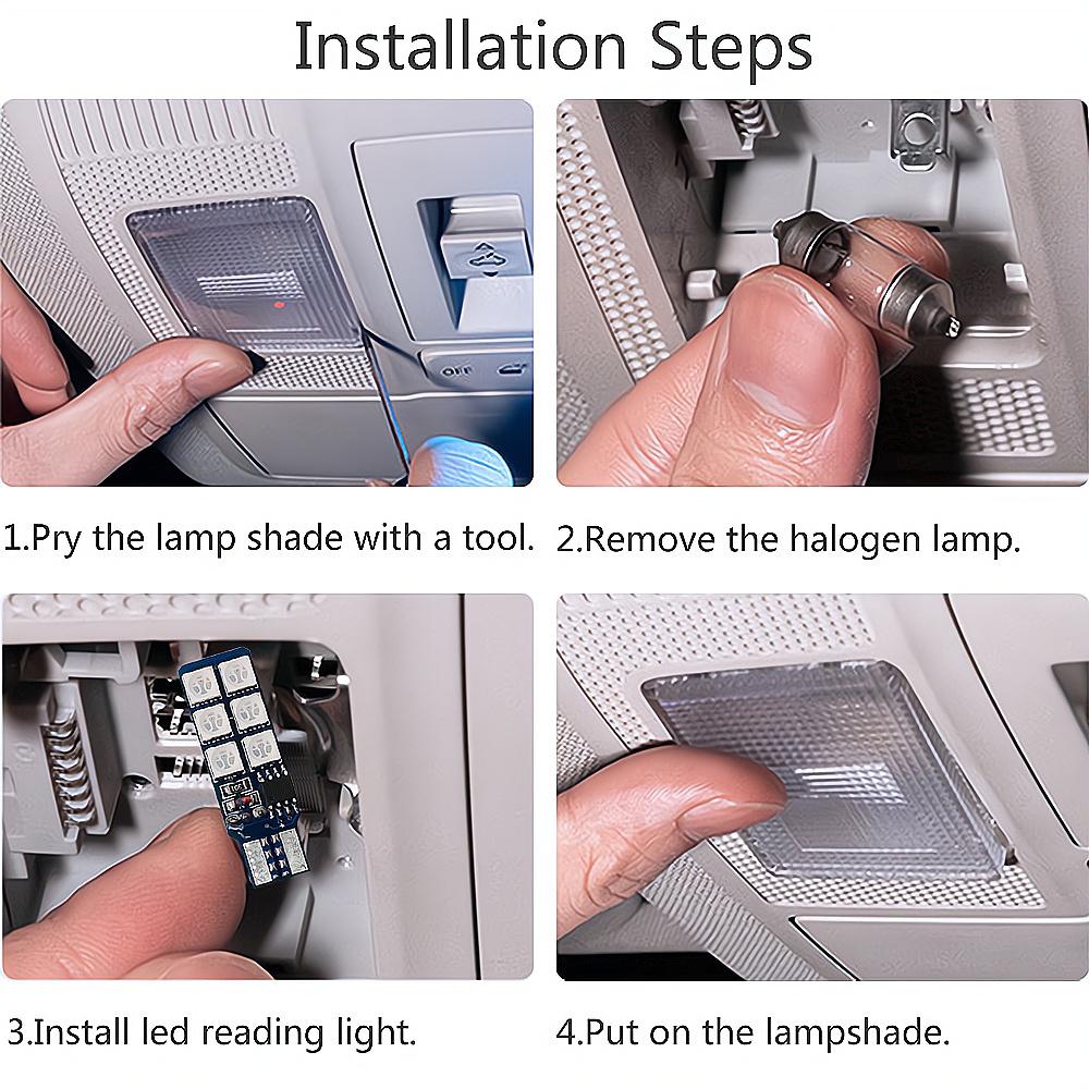 Auto Interior Decoration Lamp T10 W5W 5050 Atmosphere Car Light 12V RGB 12LED Blub with Remote Controller Colorful Reading Lamp