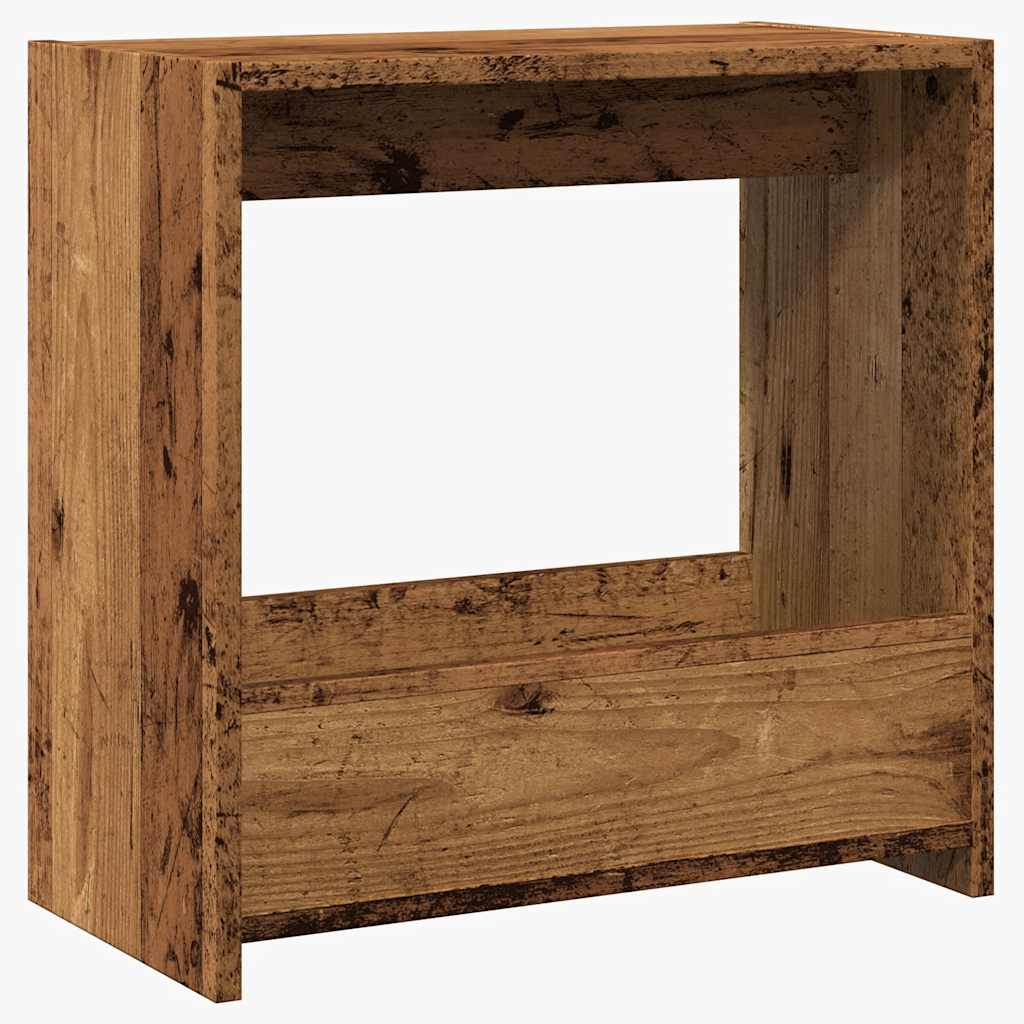 Vidaxl Side Table, Old Wood, 50X26X50 Cm