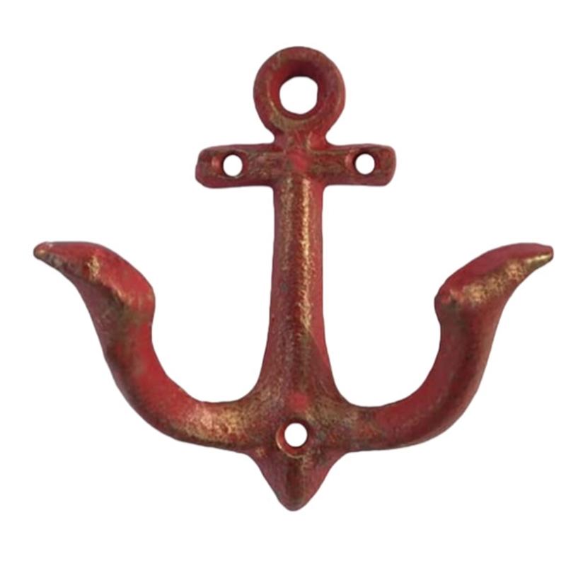 Retro Anchors Shape Iron Wall Hook For Bucolic Homes Decors Heavy Duty Hanging Hooks For Coat Bags Party DIY Decoration