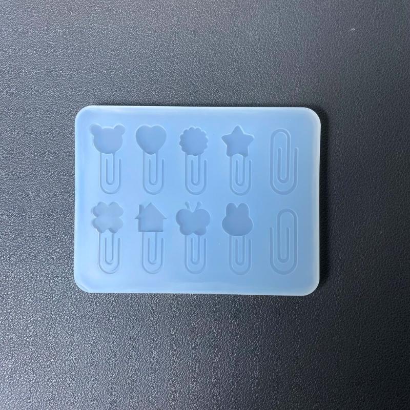 Multifuntional Small Accessories Mold Silicone Crafting Mold Featuring Delicate Paperclip Patterns for Jewelry Creation